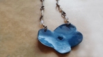 blue poppy enameled copper jewelry by evadesigns